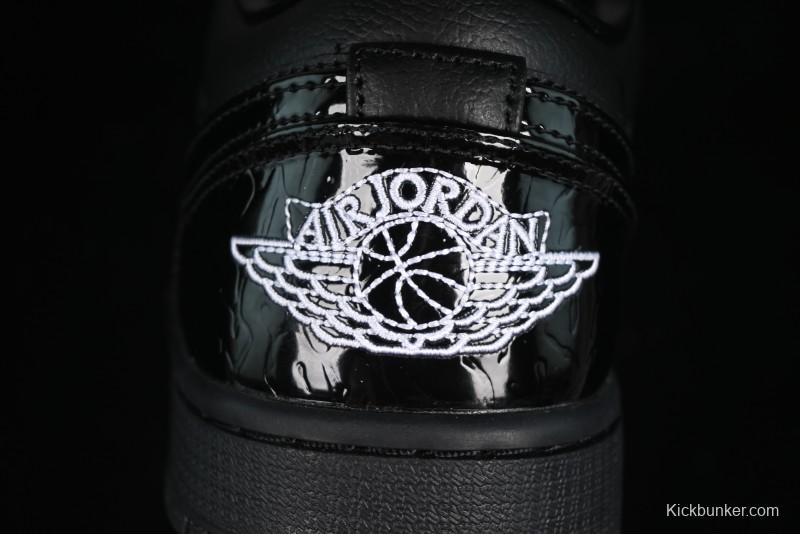 Nike Air Jordan 1 Low "Black Croc" Casual Sneakers - HJ7743-010