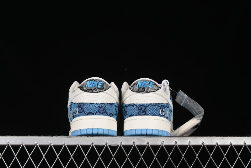Nike SB Dunk Low Gucci Collaboration - Royal Blue Anniversary High-End Custom Low-Top Casual Sneakers CF3688-002