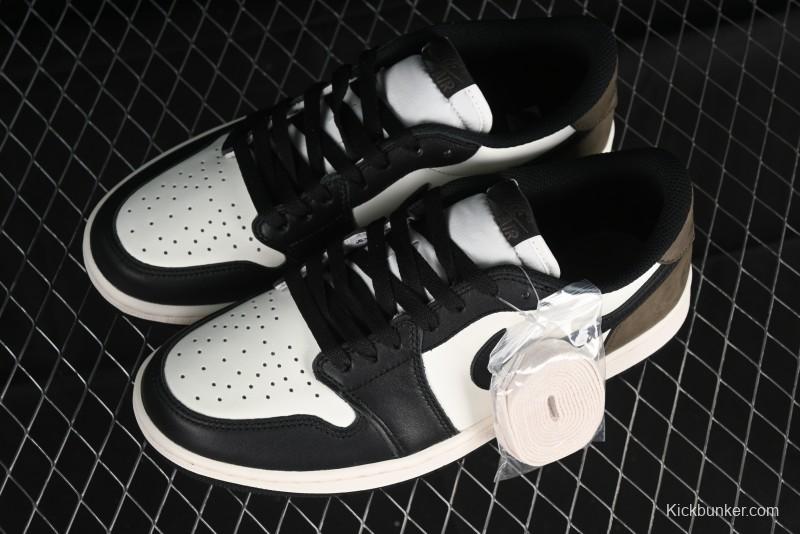 Nike Air Jordan 1 Low AJ1 Retro Basketball Shoes with Mocha Suede Accents - CZ0790-102