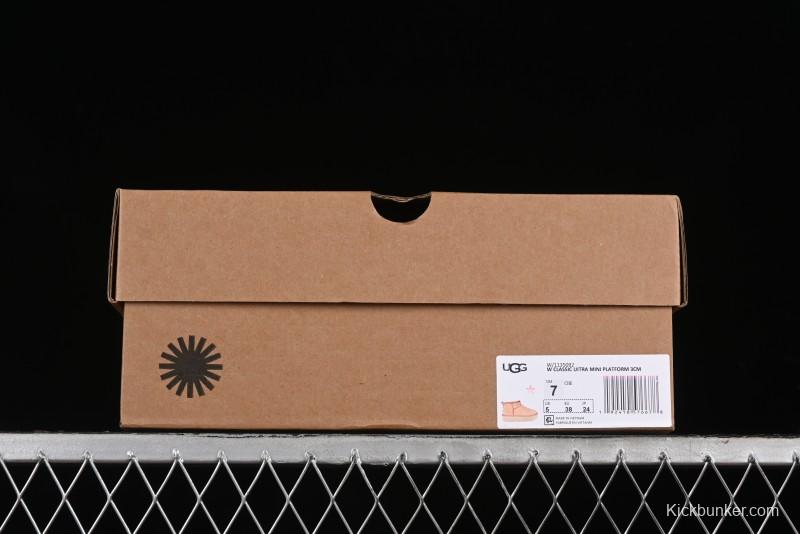 UGG Classic Ultra Mini Platform 3CM Wool Short Boots with TREADLITE Outsole - 1135092