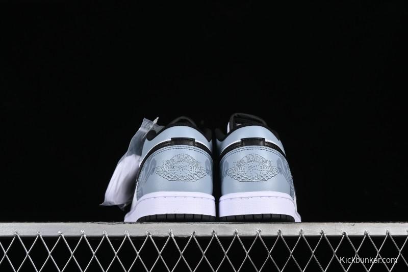 Nike Air Jordan 1 Low Retro Basketball Shoes with Cosmic Exploration Theme - 553558-132