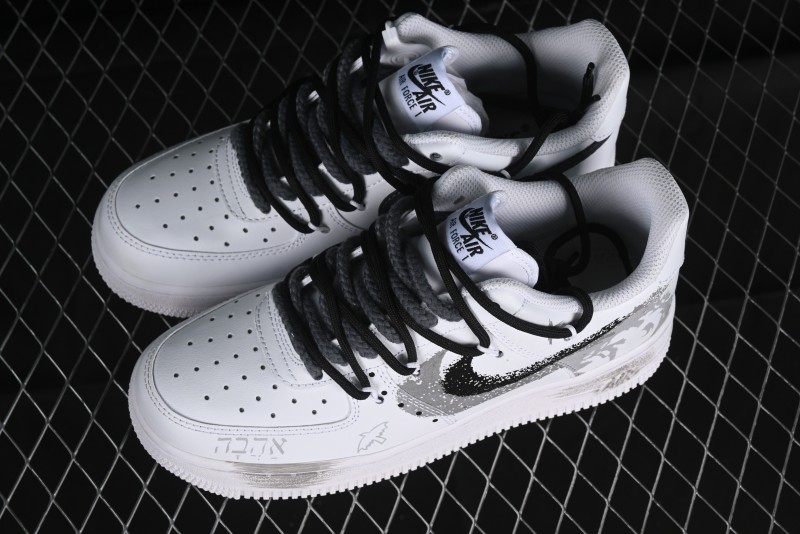 Nike Air Force 1 '07 Low Peace Dove Spray Custom Low-Top Casual Sneakers - ZH0316-031