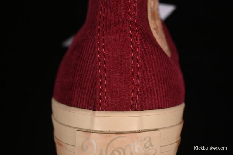 Converse Wonka x Converse Chuck Taylor All Star High Top Vintage Corduroy Shoes - A08153C