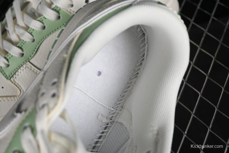 Nike SB Dunk Low Stussy Collaboration - Cream Apple Green Anniversary Custom Low-Top Casual Skate Shoes - XY1688-006