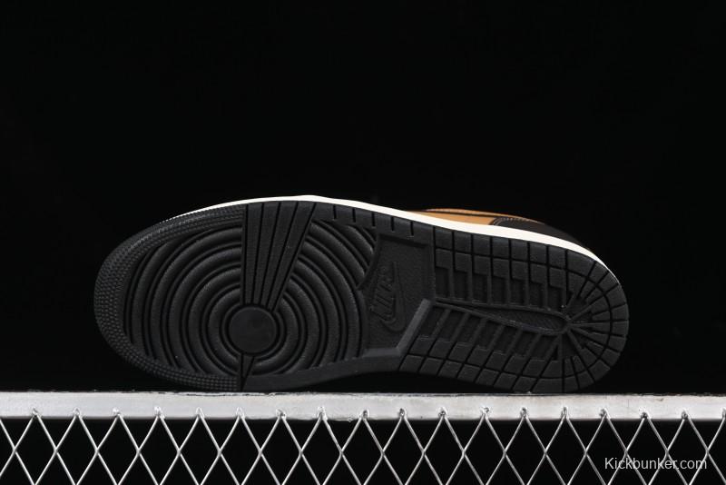 Nike Air Jordan 1 Low Flax/Baroque Brown Casual Basketball Shoes - HQ3603-201