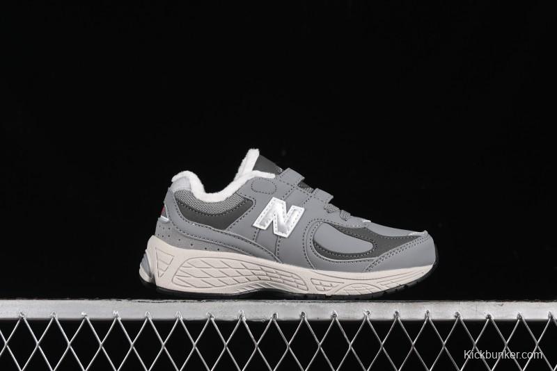 New Balance 2002R Series Kids' Hook & Loop Warm Lined Shoes - PV2002RG