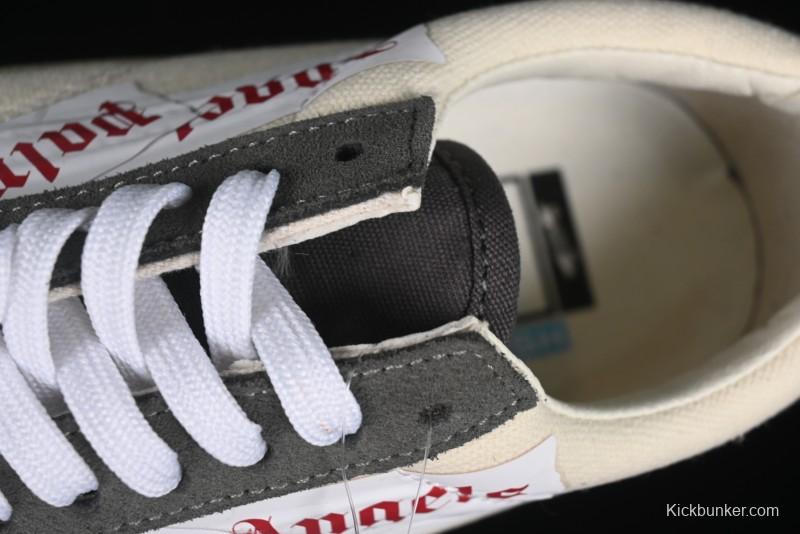 Vans Classics Knu Skool Low-Top Casual Sneakers with White Suede and Gum Sole - VN000CRPGRN