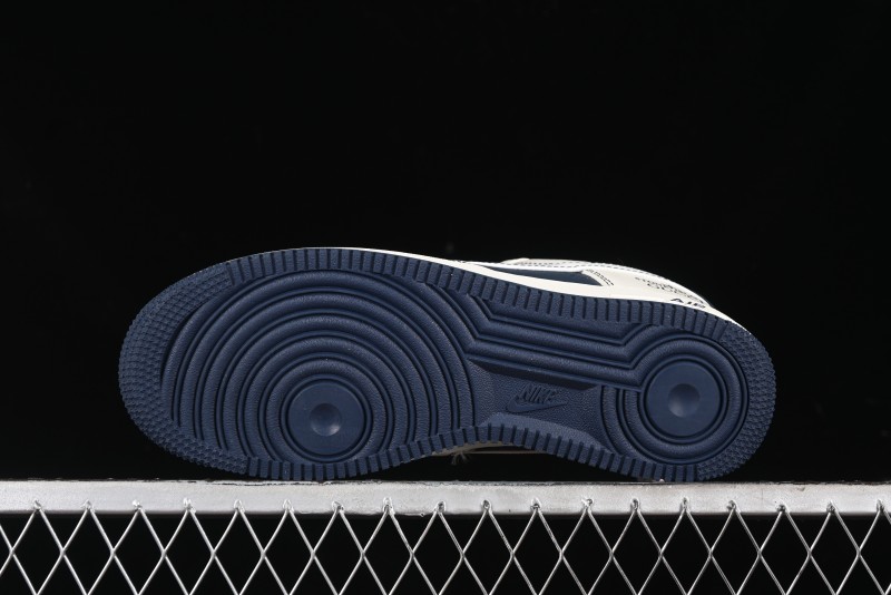 Nike Air Force 1 '07 Low Gucci Stone Island Collaboration - Off White Graphite Low-Top Casual Sneakers - KK1988-013