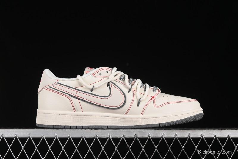 Nike Travis Scott x Fragment Design x Air Jordan 1 Low OG SP AJ1 Sneakers - SJ0086-136