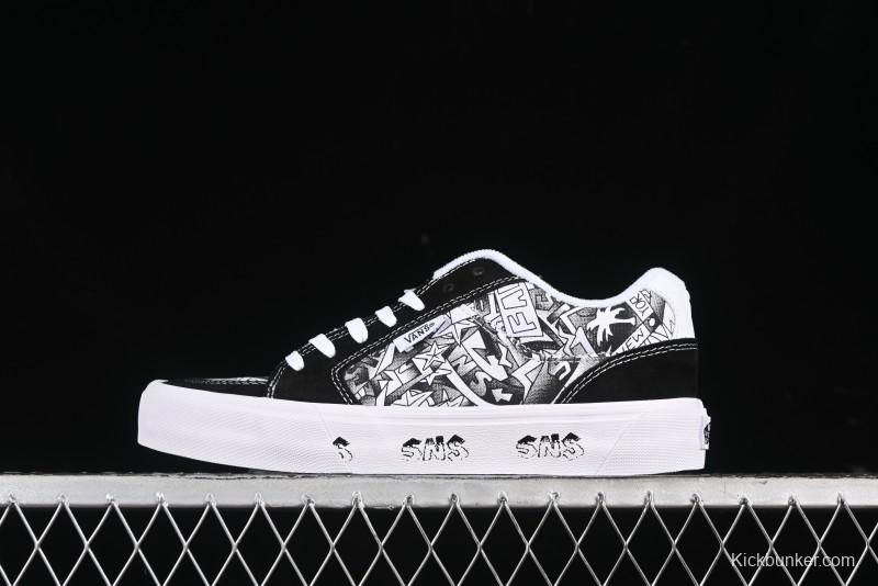 Vans Classics Knu Skool Retro Skate Shoes with Enlarged Toe and Thickened Tongue - VN000CZWBHJ