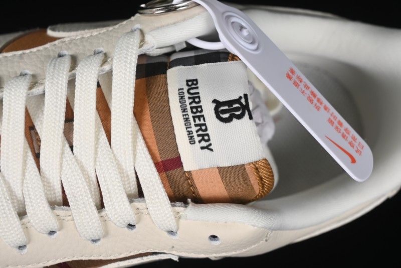 Nike Air Force 1 '07 Low Burberry Check Print Casual Sneakers - DF0180-006