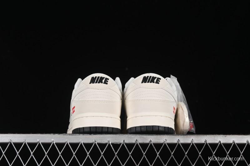 Nike SB Dunk Low Supreme Collaboration - Double Swoosh Dual Color Anniversary High-End Custom Low-Top Casual Skate Shoes - BB8675-112