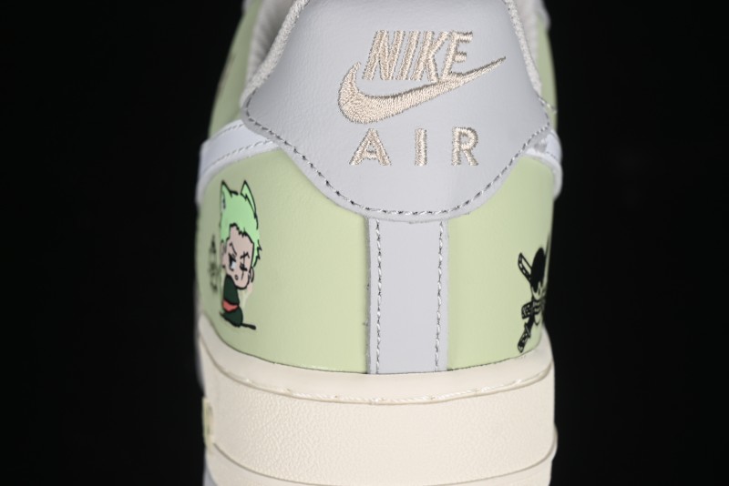 Nike Air Force 1'07 Low "Three Blade Flow" One Piece Series - Zoro's Santoryu Casual Sneakers - CJ0304-510