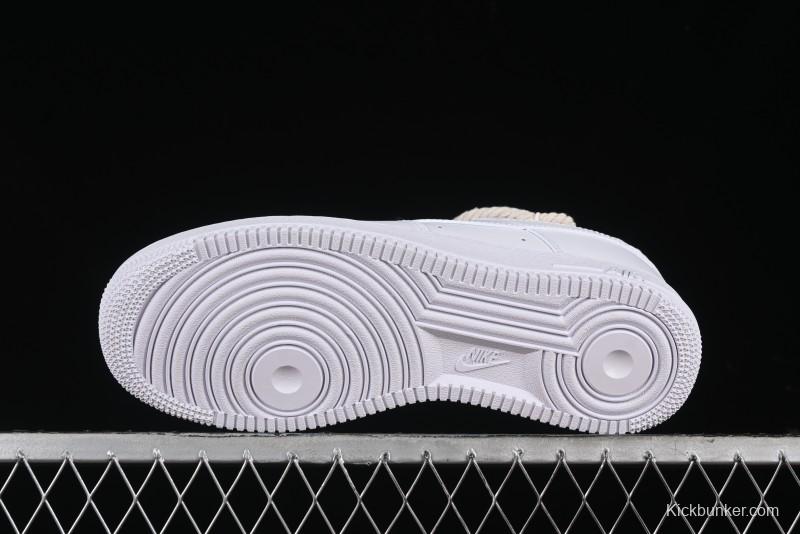 Nike Air Force 1 '07 Low White Deconstructed Casual Sneakers - CW2288-046