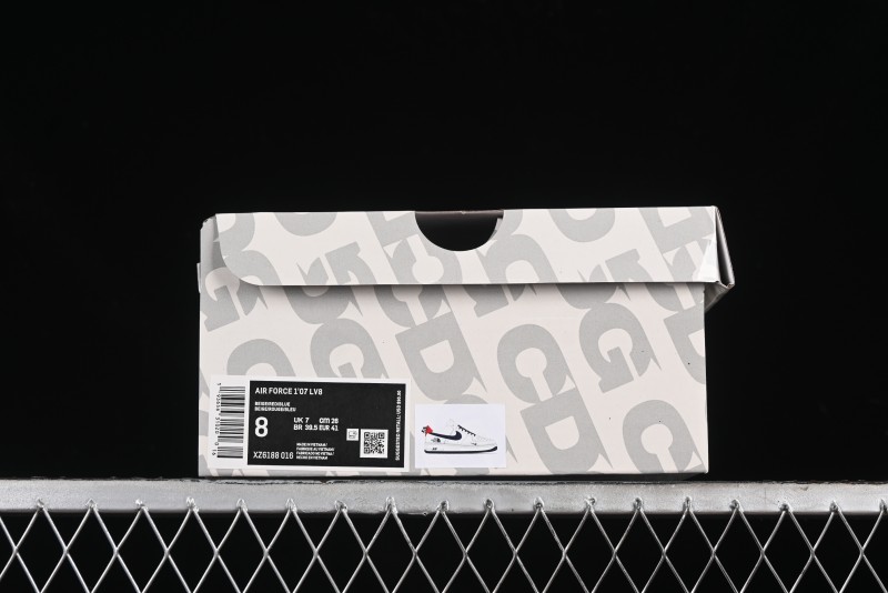 Nike Air Force 1 '07 Low The North Face Collaboration - White Blue Red Casual Sneakers - XZ6188-016