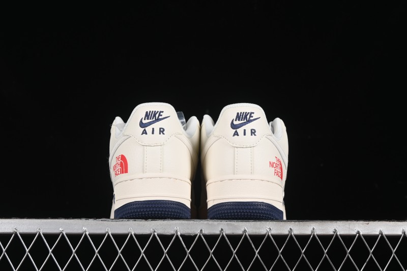 Nike Air Force 1 '07 Low The North Face Collaboration - White Red Blue Color Block Low-Top Casual Sneakers - XZ6188-010