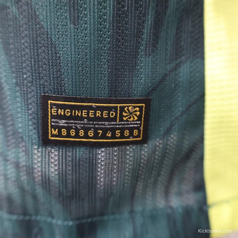 Player Version 25/26 FC Barcelona Dark Green with Neon Yellow Trim Jersey