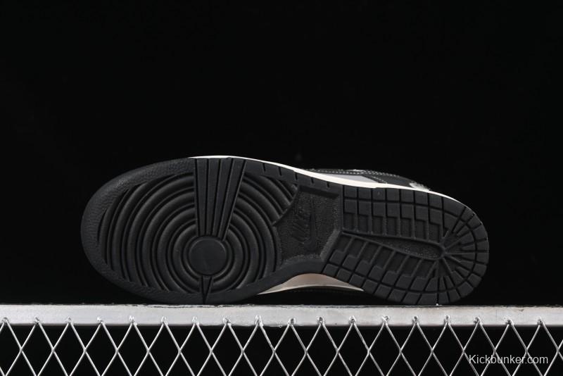 Nike SB Dunk Low BAPE Collaboration Anniversary Edition - White Grey Black Low Top Casual Skate Shoes - BB8969-007