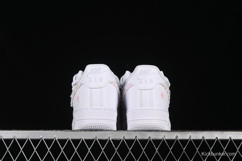 Nike Air Force 1 '07 Low Pink Chanel-Inspired Casual Sneakers - DH9999-334
