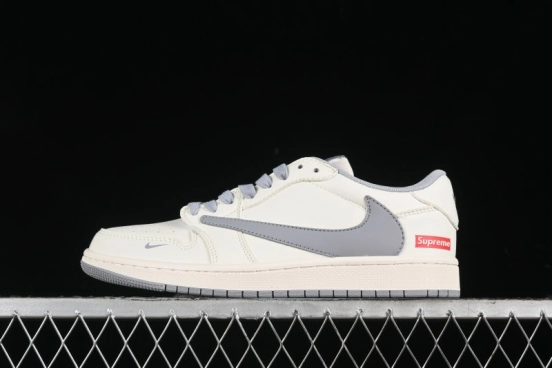 Nike Travis Scott x Fragment Design x Air Jordan 1 Low OG SP AJ1 Supreme Collaboration - XZ1168-003