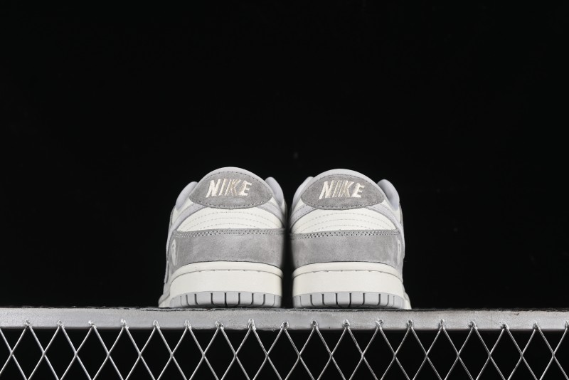 Nike SB Dunk Low BAPE Collaboration - Grey Pig 8th Anniversary Custom Low-Top Casual Skate Shoes - CH6336-226