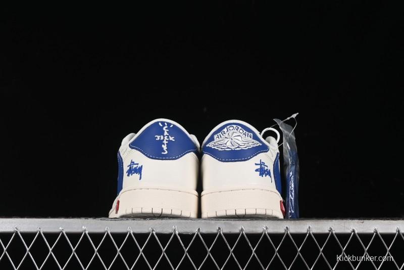 Nike Travis Scott x Fragment Design x Air Jordan 1 Low OG SP AJ1 Retro Sneakers - SJ2068-117