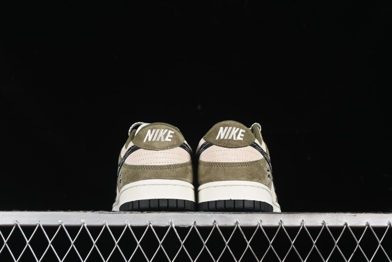 Nike SB Dunk Low UN Phantom Military Green Black Swoosh Anniversary Custom Low-Top Casual Skate Shoes - DJ2024-037