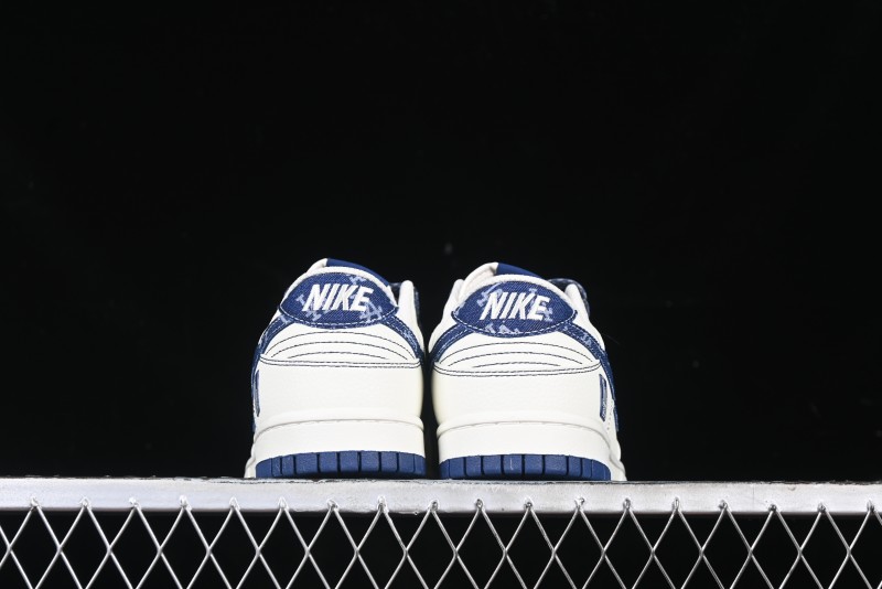 Nike SB Dunk Low MLB Collaboration - Denim Blue Swoosh Anniversary Customized Low-Top Casual Sneakers - DJ2024-044