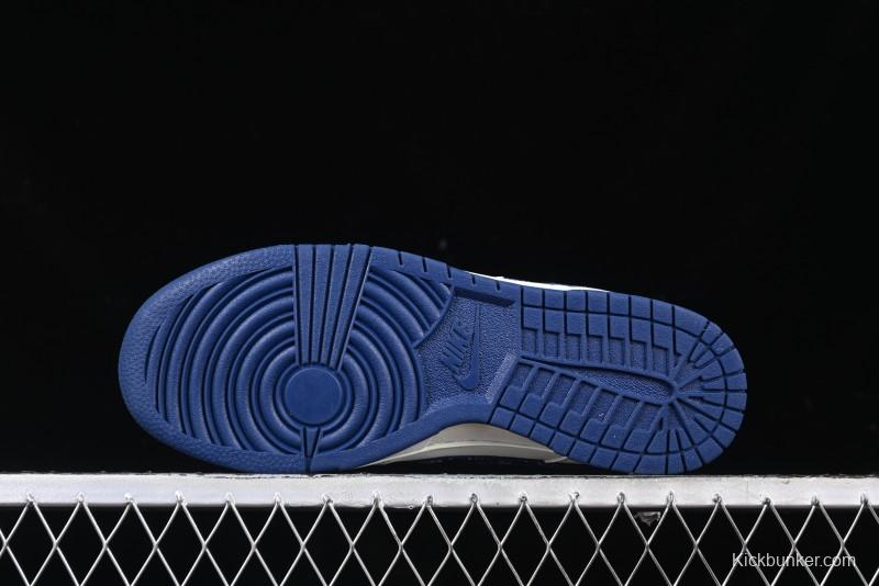 Nike SB Dunk Low MLB Collaboration - Denim Blue Swoosh Anniversary Customized Low-Top Casual Sneakers - DJ2024-044