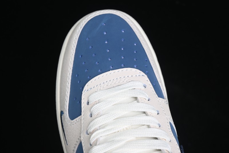 Nike Air Force 1 '07 Low The North Face Collaboration - Blue Floral Swoosh Casual Sneakers - KK1988-021