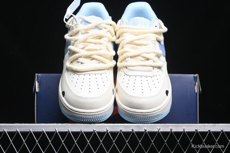 Nike Air Force 1 '07 Low Milk Pig Casual Lace-Up Sneakers - BD7701-110
