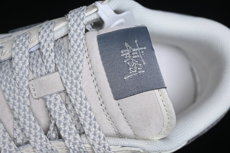 Nike SB Dunk Low Stussy Collaboration - Beige Grey Gold Embroidery Anniversary High-End Custom Low-Top Casual Skate Shoes - XS1086-001