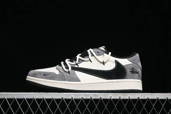 Nike Air Jordan 1 Low OG SP Travis Scott x Fragment Design Collaboration Sneakers - SJ0086-141
