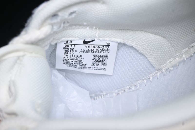 Nike SB Dunk Low Dior Collaboration - Woven Grey Check Anniversary High-End Custom Low-Top Casual Skate Shoes - YX5066-247