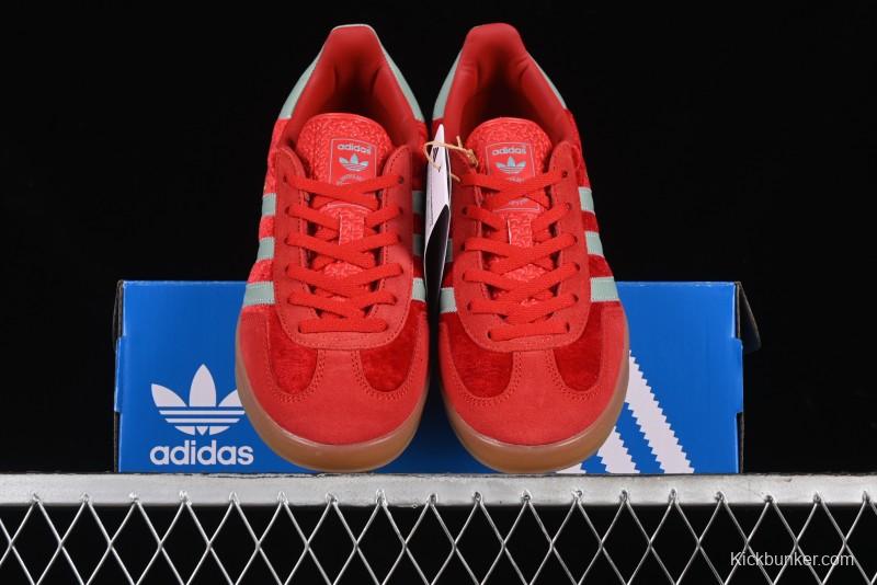 Adidas Originals Gazelle Indoor Sneakers with Thick Sole for Casual Wear Non-Slip耐磨 Low-Top Board Shoes - IG6786