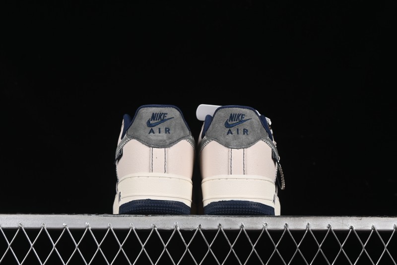 Nike Air Force 1 '07 Low Dior Collaboration - Light Blue Knit Swoosh Low-Top Casual Sneakers - KK1988-012