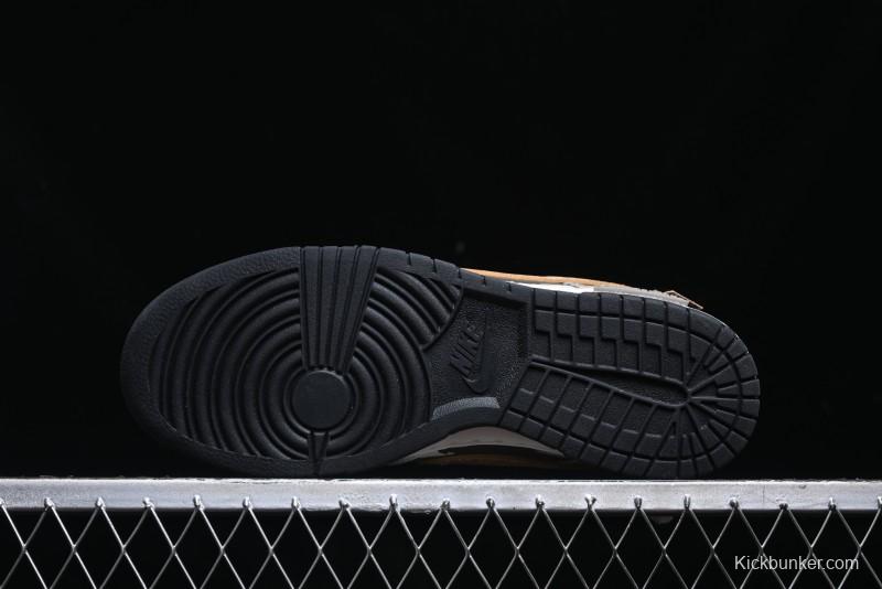 Nike Dunk Low Panda Prank Pioneer Knight Sandstorm Black Brown Low Top Casual Skate Shoes - DD1391-100