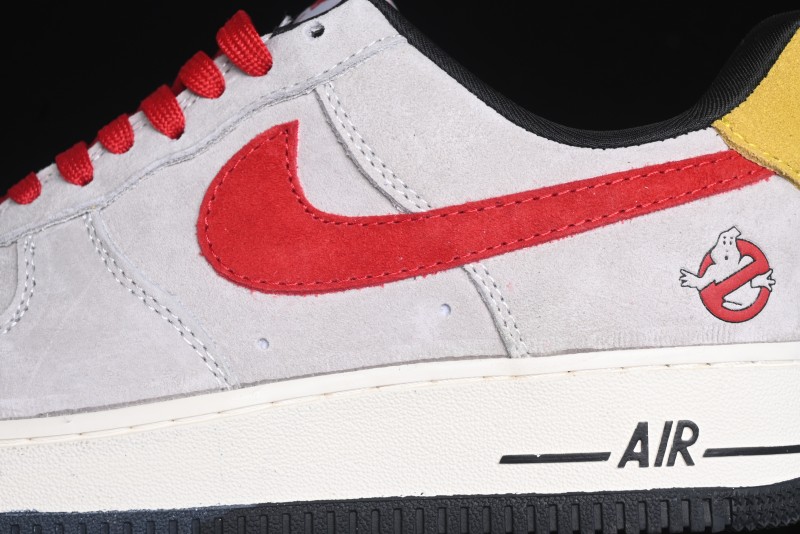 Nike Air Force 1 '07 Low Halloween Collaboration - Red Grey Pig Version Low Top Casual Sneakers - KK1988-020