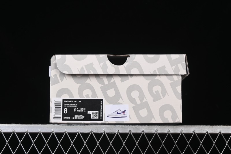 Nike Air Force 1 '07 Low Supreme The North Face Collaboration - Pig Eight Navy Blue Casual Sneakers - XZ6188-118