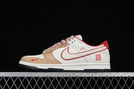 Nike SB Dunk Low Givenchy Collaboration Subtitle White Swoosh Anniversary High-End Custom Low-Top Casual Skate Shoes - DJ2024-119