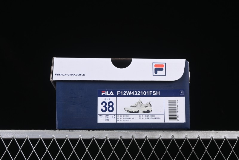 Fila Fusion Retro Mars Running Shoes with Lace-Up Design and Cushioned Sole - F12W432101FSH