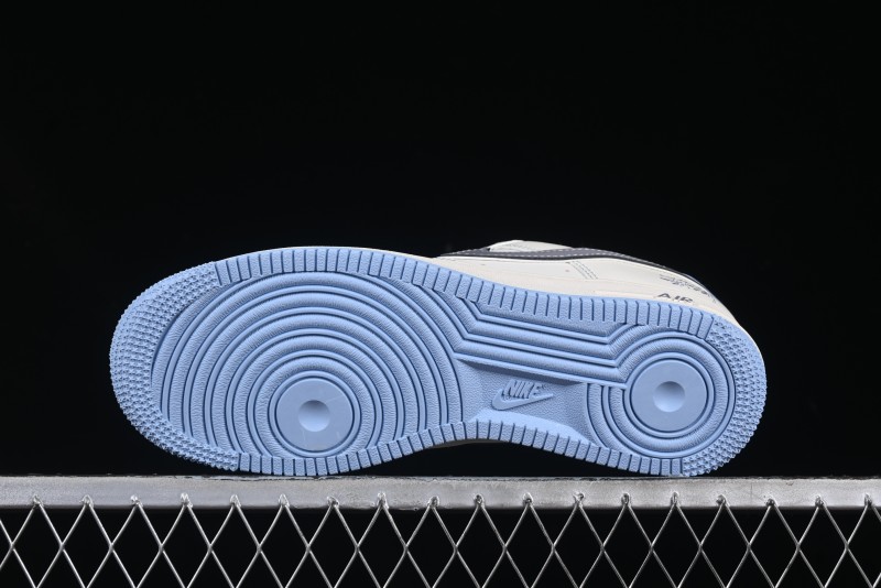 Nike Air Force 1 '07 Low Stussy Collaboration Light Grey Blue Sole Low-Top Casual Sneakers - XS1958-517