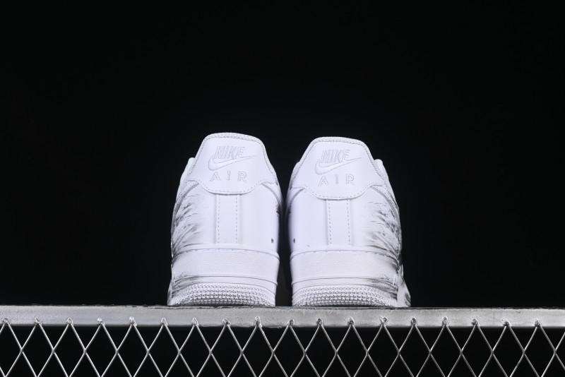 Nike Air Force 1 '07 Low Casual Sneakers with Chinese Ink Painting Design - ZH0316-062