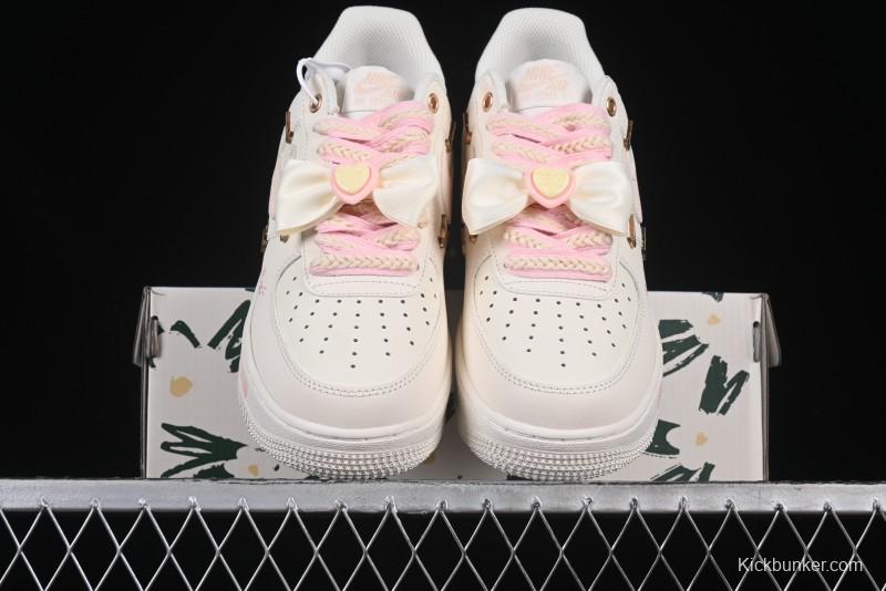 Nike Air Force 1 '07 Low Heart Bow Low-Top Casual Sneakers - FC1122-333