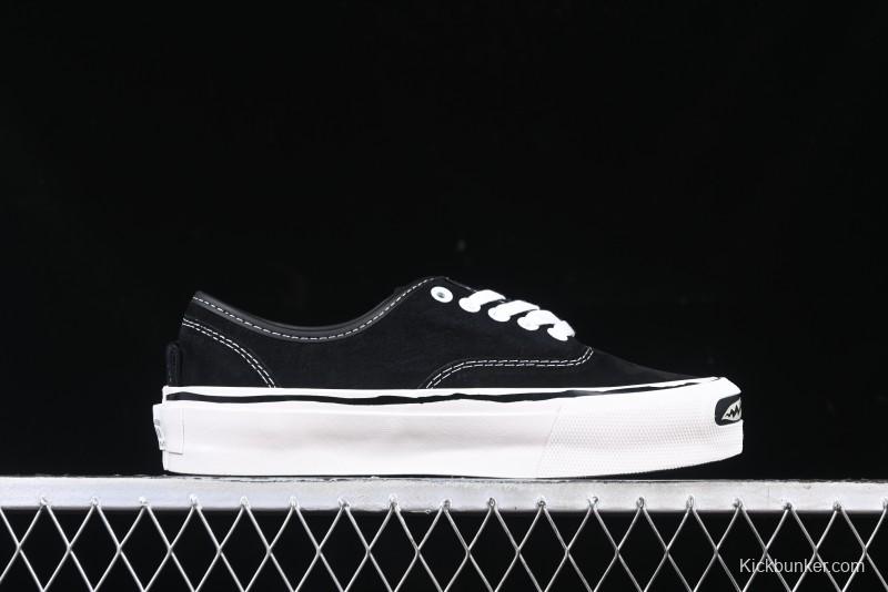 Kamiya Vulcanize Sneaker 23AW High-End Line Mihara Yasuhiro Dissolve Black White Suede Casual Low-Top Canvas Shoes - M.C3