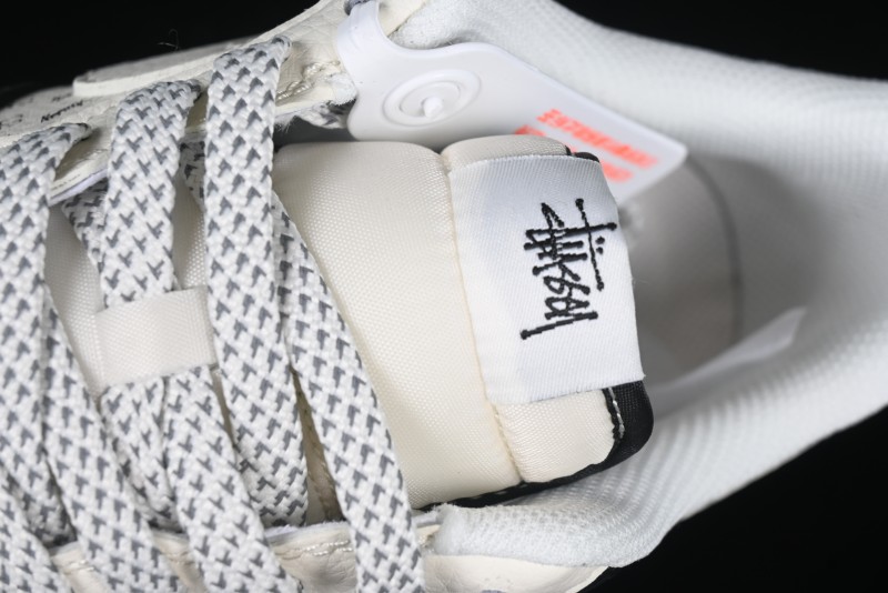 Nike Air Force 1 '07 Low Stussy Collaboration - Black White Casual Sneakers - XZ6188-671