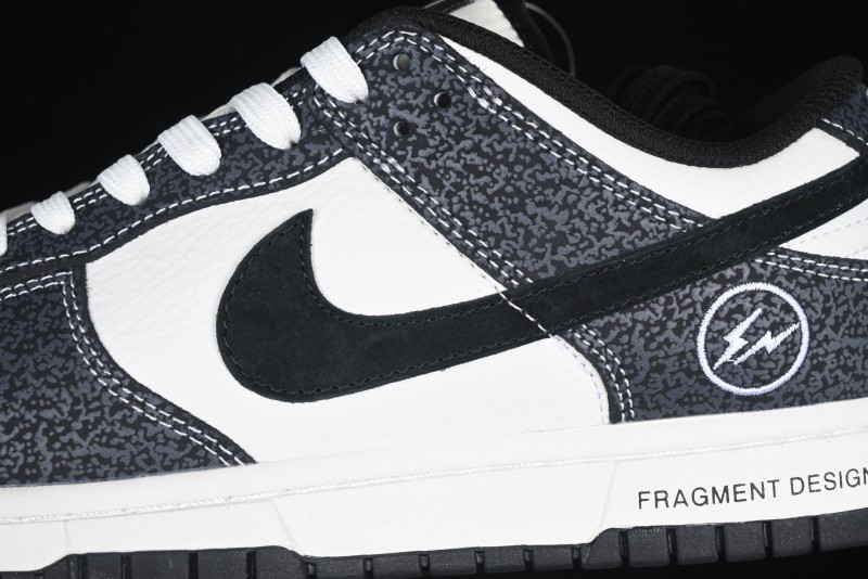 Nike SB Dunk Low Lightning Collaboration Black Swoosh Anniversary Custom Low-Top Skate Shoes - SF1029-401