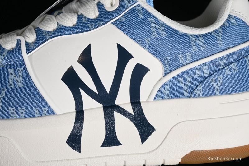 MLB Chunky Liner Basic Height Increasing Platform Sneakers with 6cm Inner Lift - 3ASXCLD4N50BLS