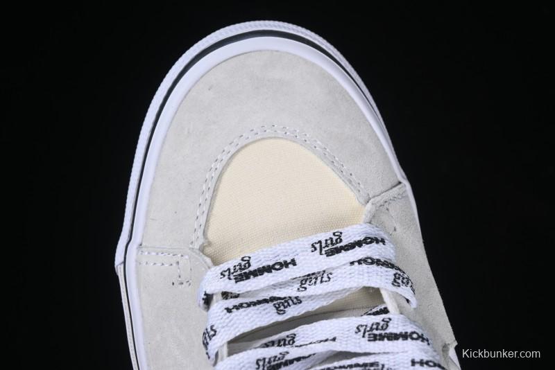 Vans HommeGirls x Sk8-Mid Fashion Casual Mid-Top Suede Skate Shoes with Bold Side Stripes - VN000NBN2VZ