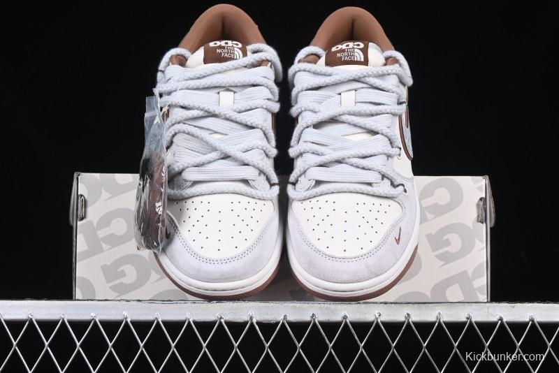 Nike SB Dunk Low The North Face x CDG Collaboration Anniversary Edition Custom Low-Top Casual Sneakers - XX3168-110